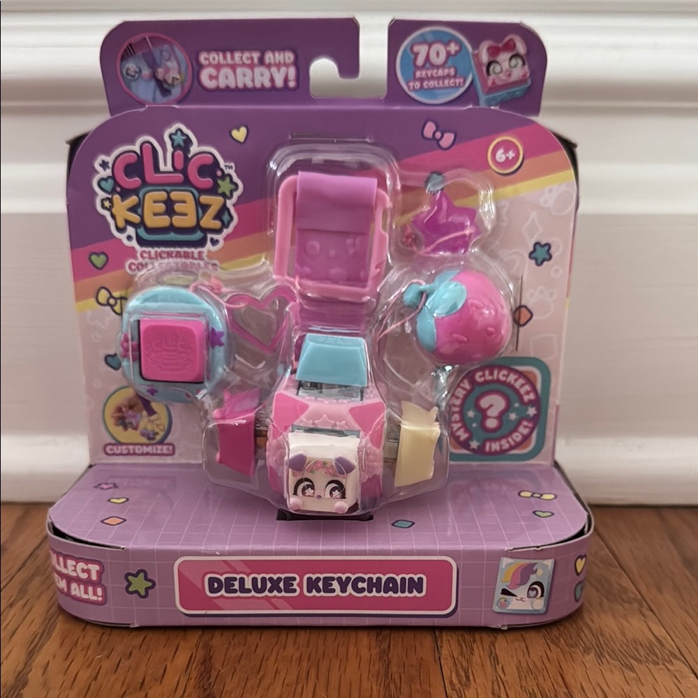 Clickeez Deluxe Keychain - Pink
